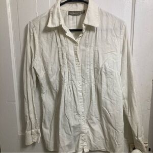 Womens Croft and Barrow long sleeve button up top size S